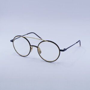 🕶️ New Thom Browne TB108 CNVYGLD50 Eyeglasses - Black/Gold Frame 50mm
